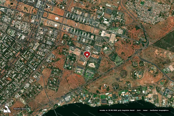 Imagem de satélite de Infração de Licenciamento(Não Classificada-Móvel) em Brasília - DF (marcador da localização)