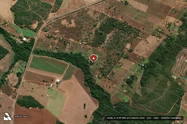 Imagem de satélite — Embargo IBAMA — Infração Ambiental — Brejinho de Nazaré/TO