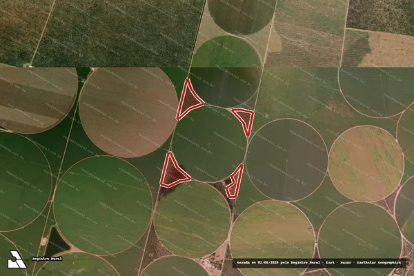 Imagem de satélite de Infração da Flora em Barreiras - BA