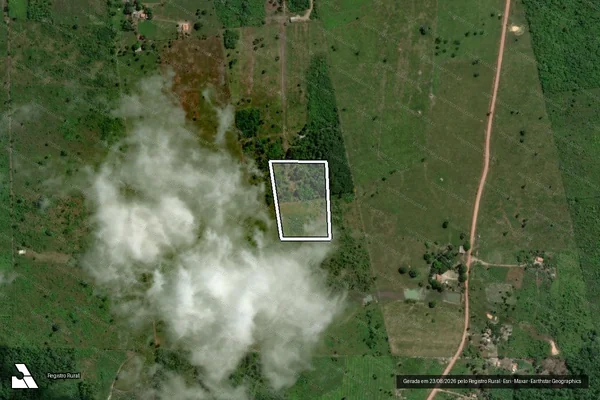 Imagem de satélite — Embargo IBAMA — Infração da Flora - Tailândia/PA
