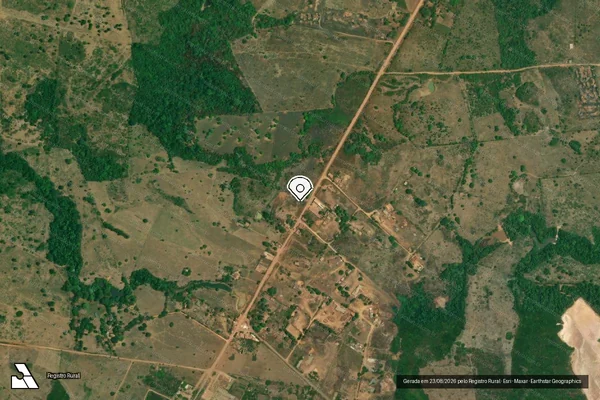 Imagem de satélite — Embargo IBAMA — Infração Ambiental - Tucuruí/PA