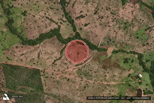 Imagem de satélite de Desmatamento em Crixás - GO