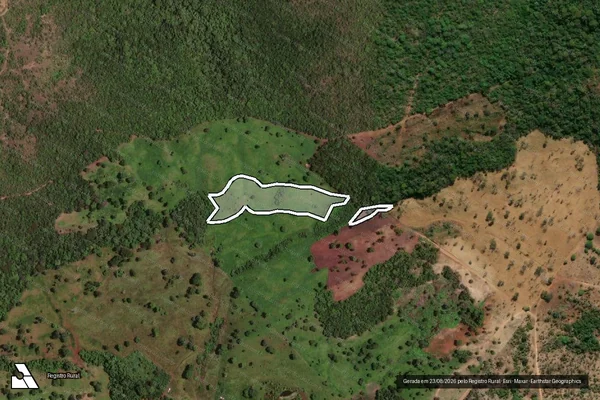 Imagem de satélite de Infração da Flora em Crixás - GO