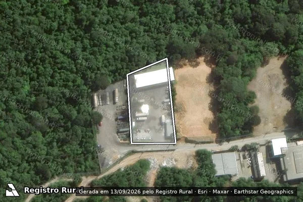 Imagem de satélite — Embargo IBAMA — Infração da Flora - Manaus/AM