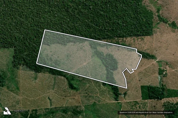 Imagem de satélite de Infração da Flora em Colniza - MT