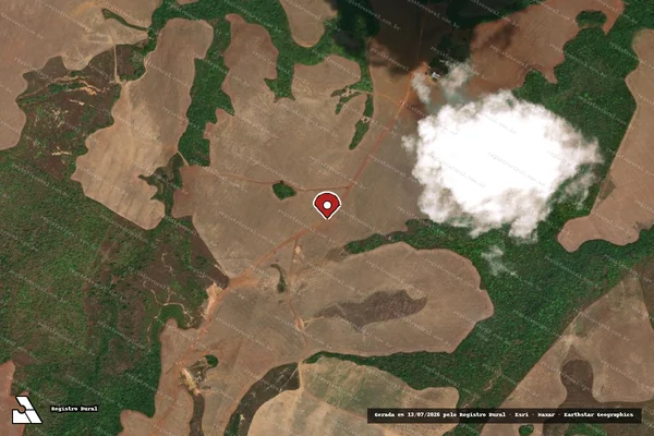 Imagem de satélite — Embargo Ambiental — Tocantínia/TO