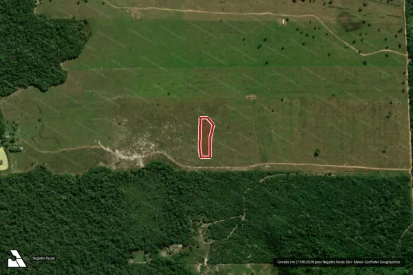 Imagem de satélite de Infração Ambiental em Vilhena - RO