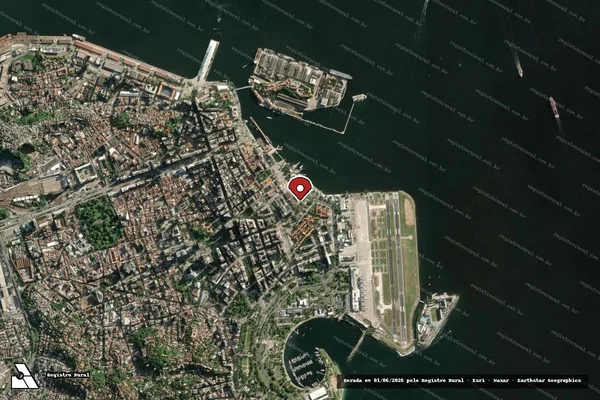 Imagem de satélite — Embargo IBAMA — Infração da Fauna - Rio de Janeiro/RJ