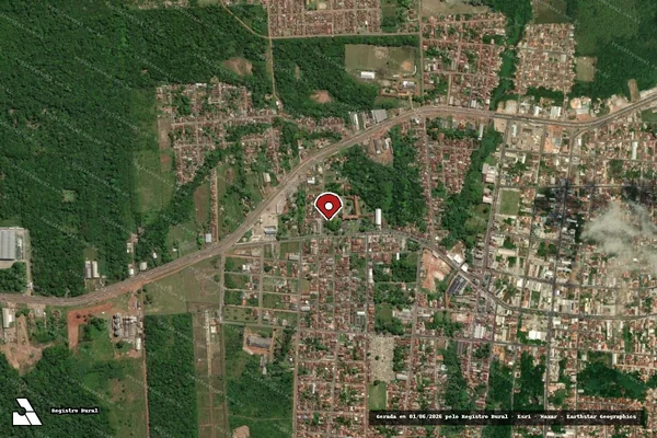 Imagem de satélite — Embargo IBAMA — Infração Ambiental — Santa Izabel do Pará/PA
