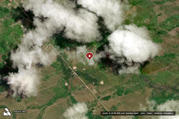 Imagem de satélite — Embargo IBAMA — Infração Ambiental - Centro Novo do Maranhão/MA