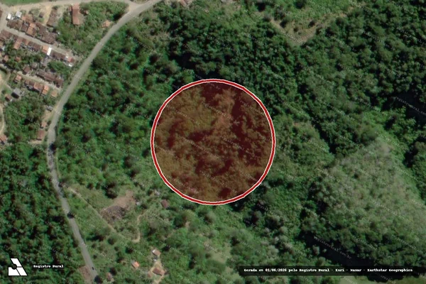 Imagem de satélite — Embargo IBAMA — Infração Ambiental — Itamari/BA
