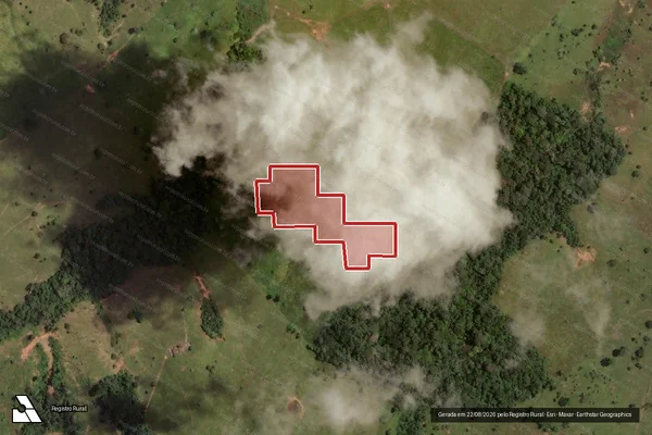 Imagem de satélite — Embargo IBAMA — Infração da Flora - Epitaciolândia/AC