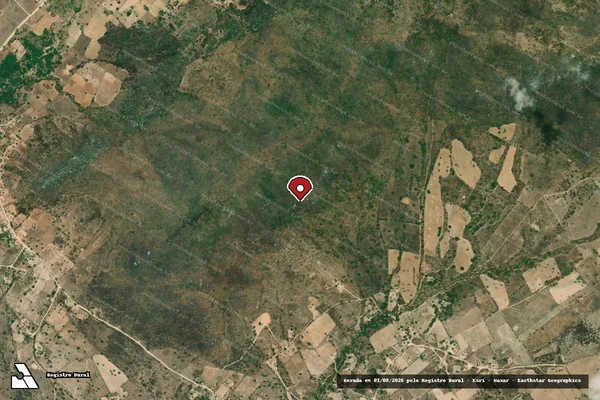 Imagem de satélite — Embargo IBAMA — Infração Ambiental — Jatobá/PE