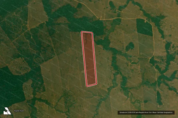 Imagem de satélite de Desmatamento em Porto Velho - RO