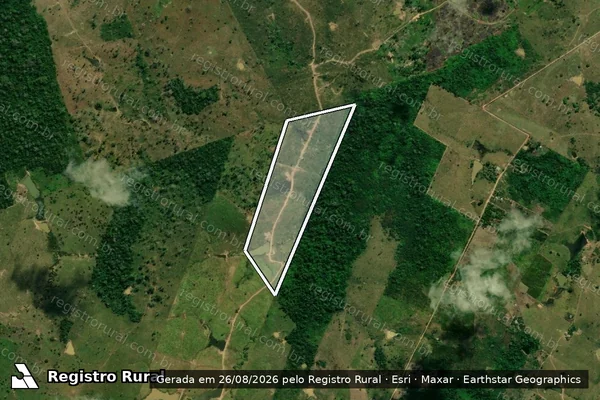 Imagem de satélite — Embargo IBAMA — Infração da Flora - Rio Branco/AC