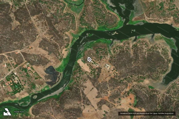 Imagem de satélite — Embargo IBAMA — Infração Ambiental — Boa Viagem/CE