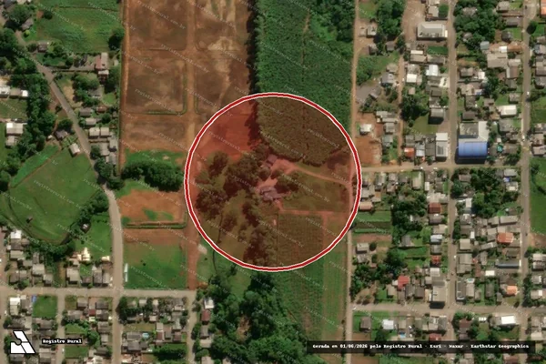 Imagem de satélite de Infração da Flora em Praia Grande - SC