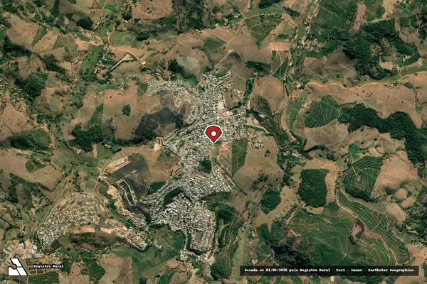 Imagem de satélite de Infração da Fauna em Divino - MG (marcador da localização)