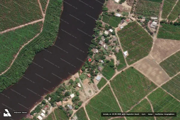Imagem de satélite — Embargo IBAMA — Infração Ambiental - Serra/ES