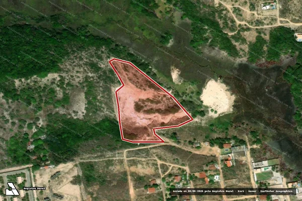 Imagem de satélite — Embargo IBAMA — Infração Ambiental - Conde/PB