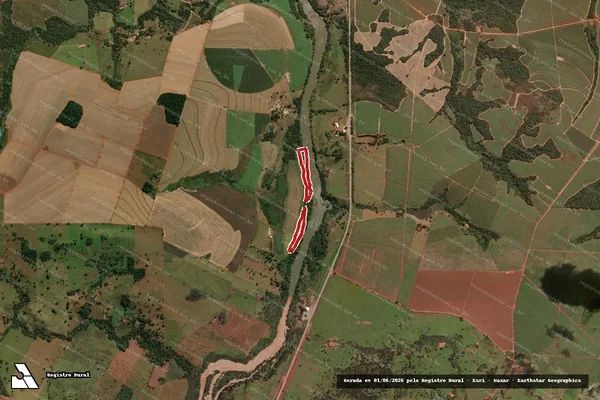 Imagem de satélite de Infração Ambiental em Ceres - GO