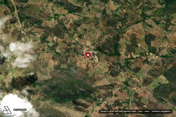 Imagem de satélite de Infração Ambiental em Livramento de Nossa Senhora - BA (marcador da localização)