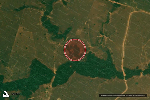 Imagem de satélite de Infração Ambiental em Buritis - RO