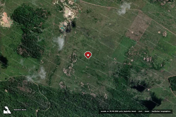 Imagem de satélite de Infração da Flora em São Félix do Xingu - PA (marcador da localização)