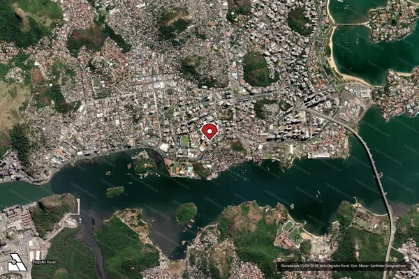 Imagem de satélite — Embargo IBAMA — Infração de Administração Ambiental(Não Classificada-Móvel) - Vitória/ES