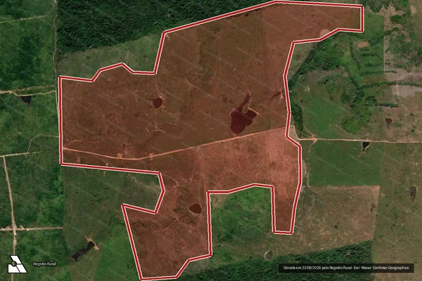 Imagem de satélite de Infração da Flora em Altamira - PA