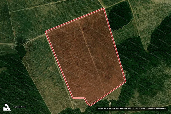 Imagem de satélite de Infração Ambiental em Santa Cruz do Xingu - MT