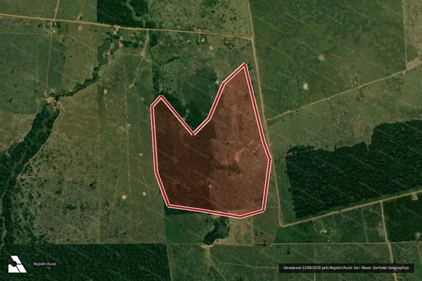 Imagem de satélite de Infração Ambiental em Porto Velho - RO