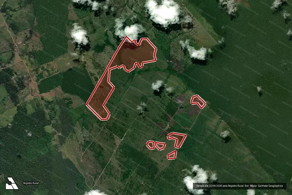 Imagem de satélite de Infração da Flora em Lábrea - AM