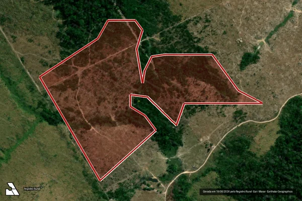 Imagem de satélite de Infração Ambiental em Colniza - MT