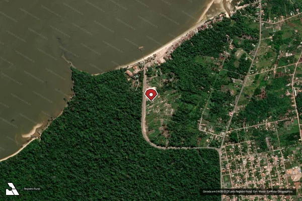 Imagem de satélite — Embargo IBAMA — Infração da Flora — Barcarena/PA
