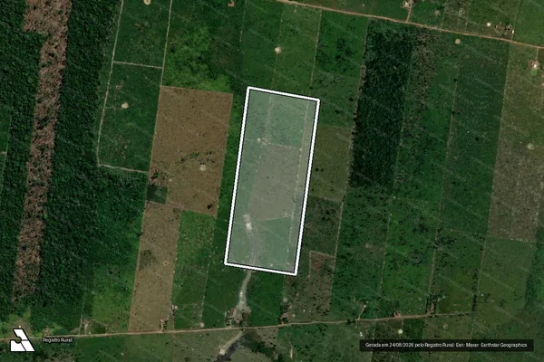 Imagem de satélite de Infração Ambiental em Porto Velho - RO