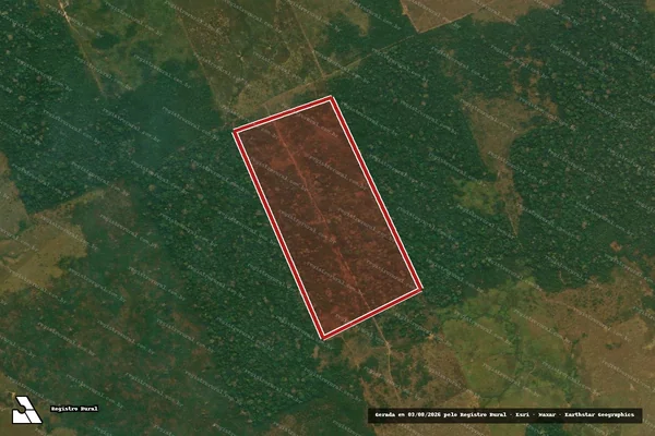 Imagem de satélite de Infração da Flora em Lábrea - AM