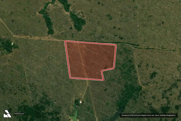 Imagem de satélite de Infração da Flora em Lábrea - AM
