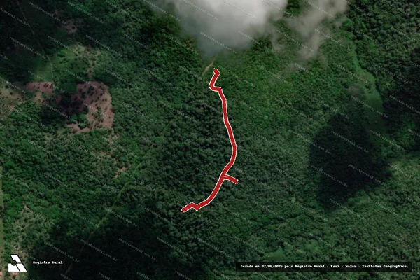 Imagem de satélite — Embargo IBAMA — Infração da Flora - Indiaroba/SE