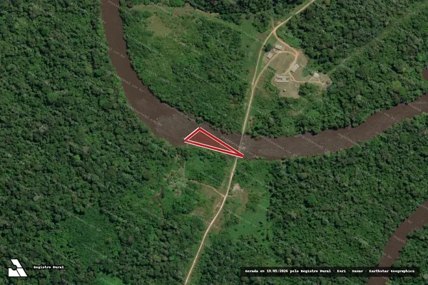 Imagem de satélite de Infração Ambiental em Caroebe - RR