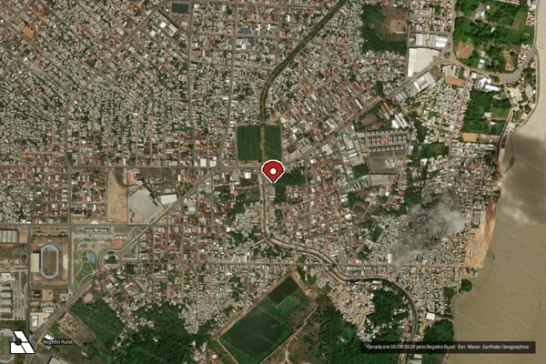Imagem de satélite — Embargo IBAMA — Infração da Flora - Macapá/AP