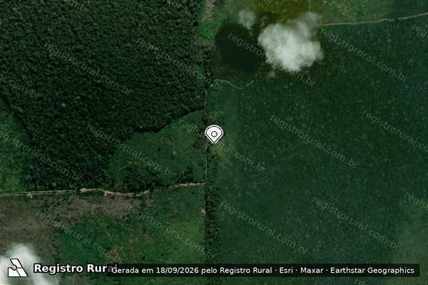 Imagem de satélite — Embargo IBAMA — Infração da Flora - Boca do Acre/AM