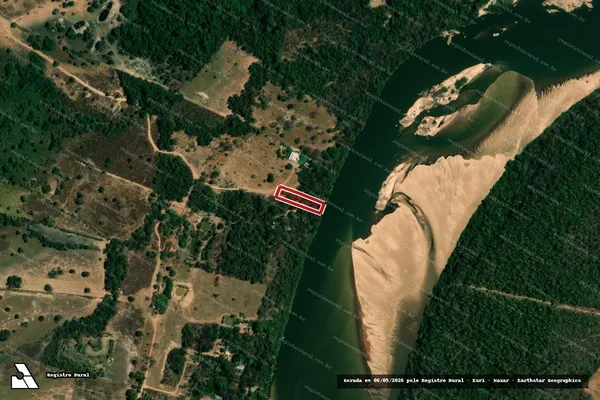 Imagem de satélite de Infração da Flora em Araguaiana - MT