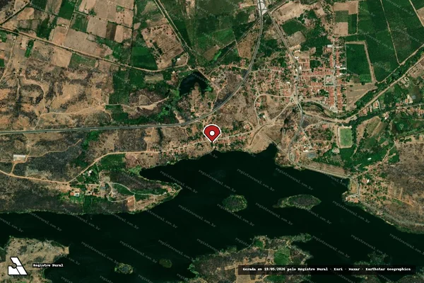 Imagem de satélite — Embargo Ambiental - Sousa/PB
