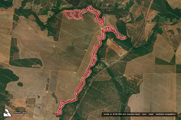 Imagem de satélite — Embargo Ambiental — Miracema Do Tocantins/TO