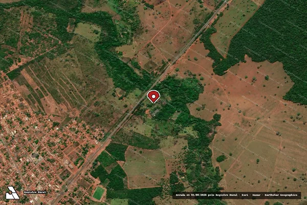 Imagem de satélite — Embargo IBAMA — Comércio Ilegal de Madeira — Palmeiras do Tocantins/TO