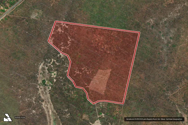 Imagem de satélite de Infração Ambiental em Pentecoste - CE