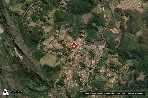 Imagem de satélite — Embargo IBAMA — Infração Ambiental — Catas Altas/MG