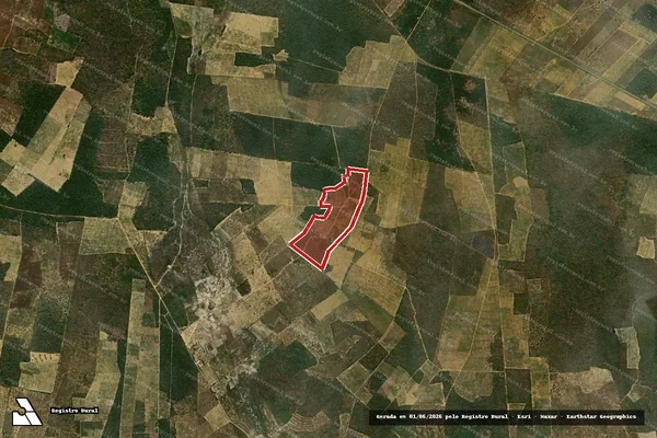 Imagem de satélite de Infração Ambiental em Belo Campo - BA