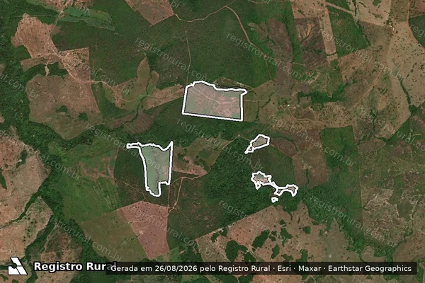 Imagem de satélite de Infração da Flora em Amaralina - GO